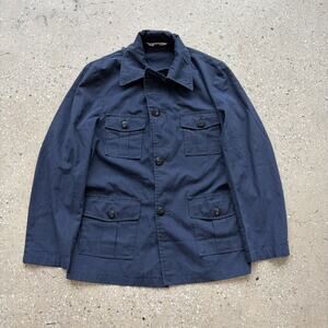 Vintage 60s Campus Navy Safari Utility Jacket